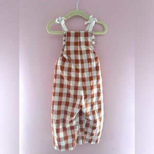 Zara Checkered Overalls in size 2T